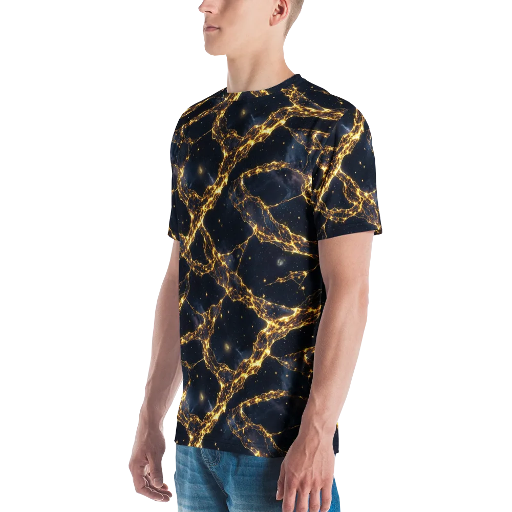 Solar Vein on Men's Crew Neck T-Shirt — Left