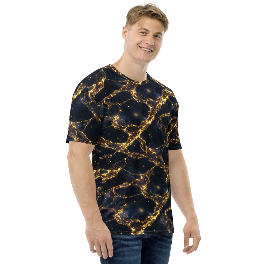 Solar Vein on Men's Crew Neck T-Shirt — Right