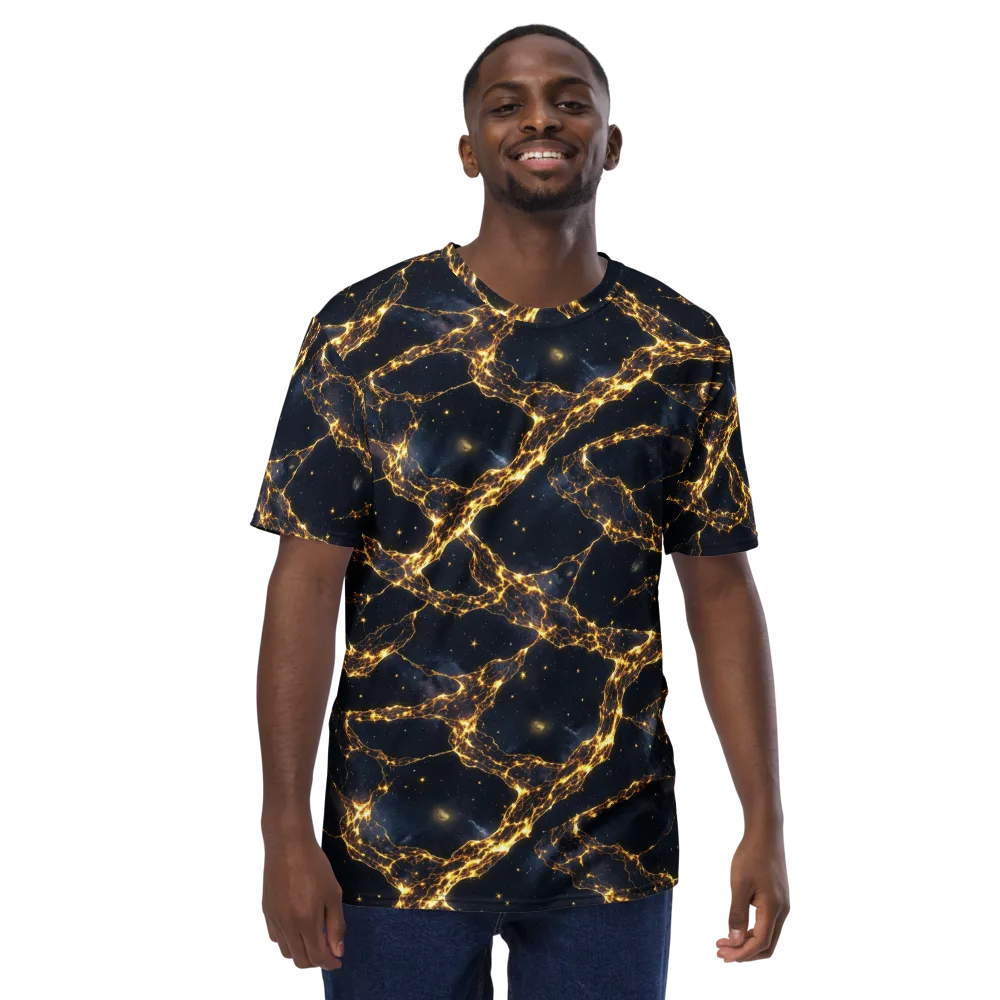 Solar Vein on Men's Crew Neck T-Shirt — Front