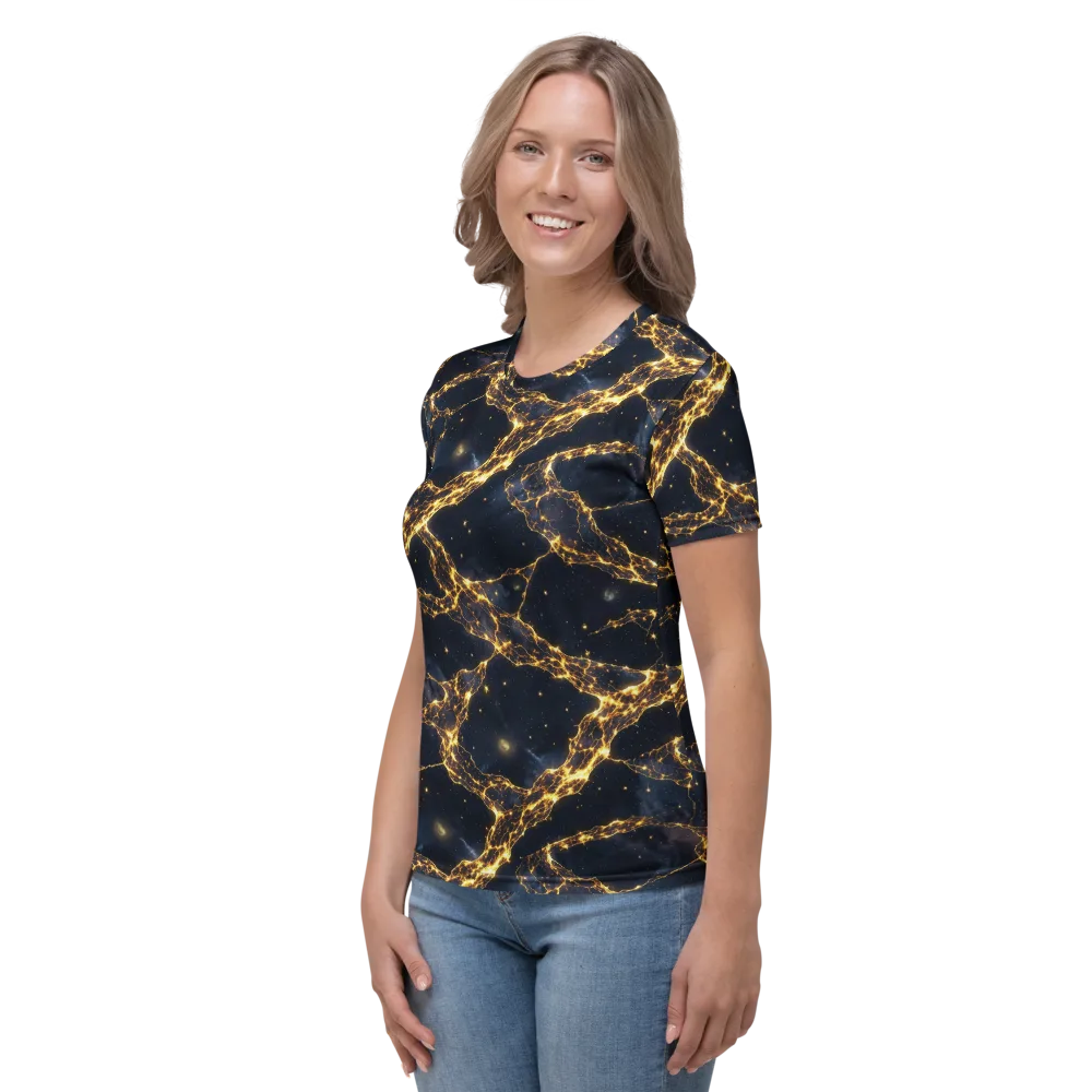 Solar Vein on Women's Crew Neck T-Shirt — Left