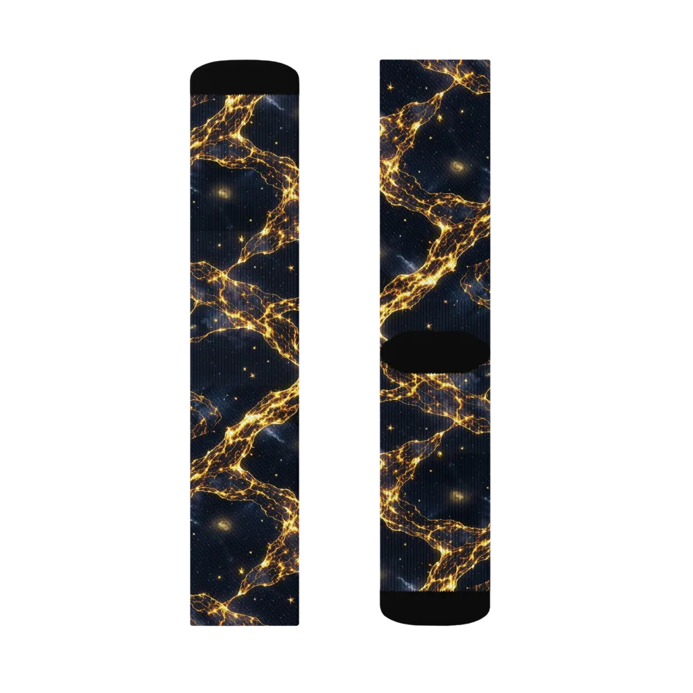 Solar Vein on Socks — Left Sock