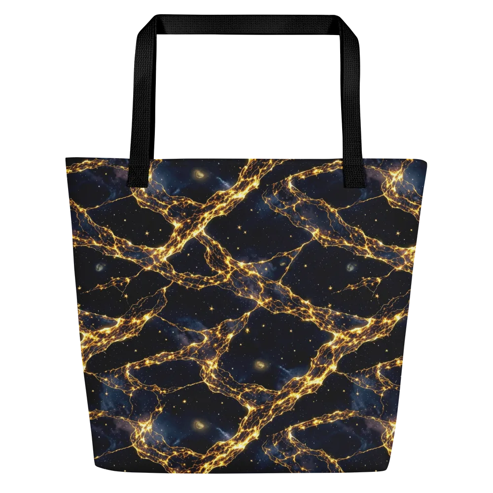Solar Vein on Large Tote Bag W/ Pocket — Front