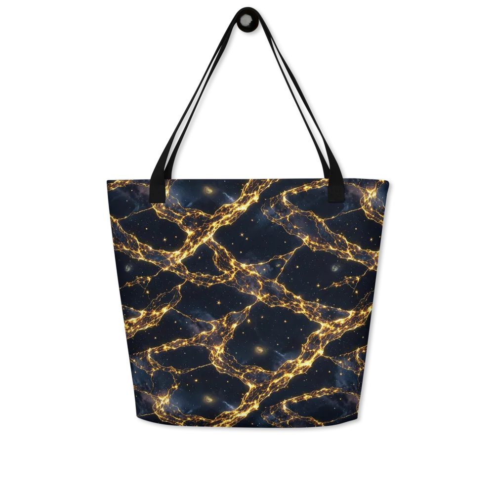Solar Vein on Large Tote Bag W/ Pocket — Front