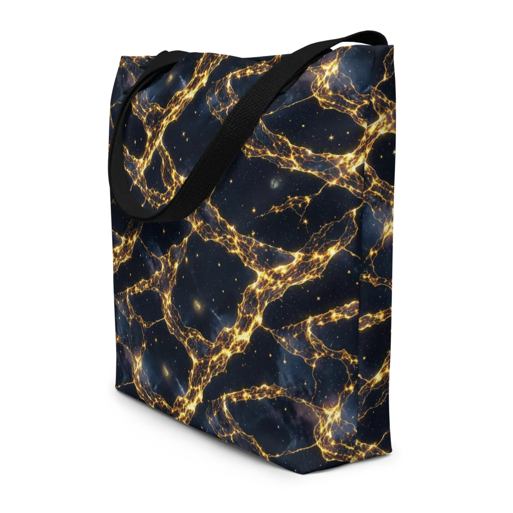 Solar Vein on Large Tote Bag W/ Pocket — Front