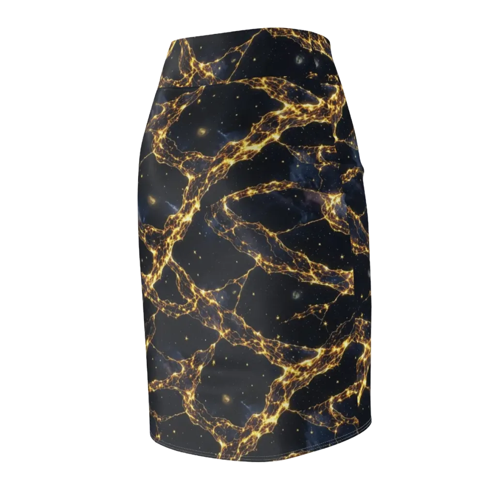 Solar Vein on Pencil Skirt — Back Side