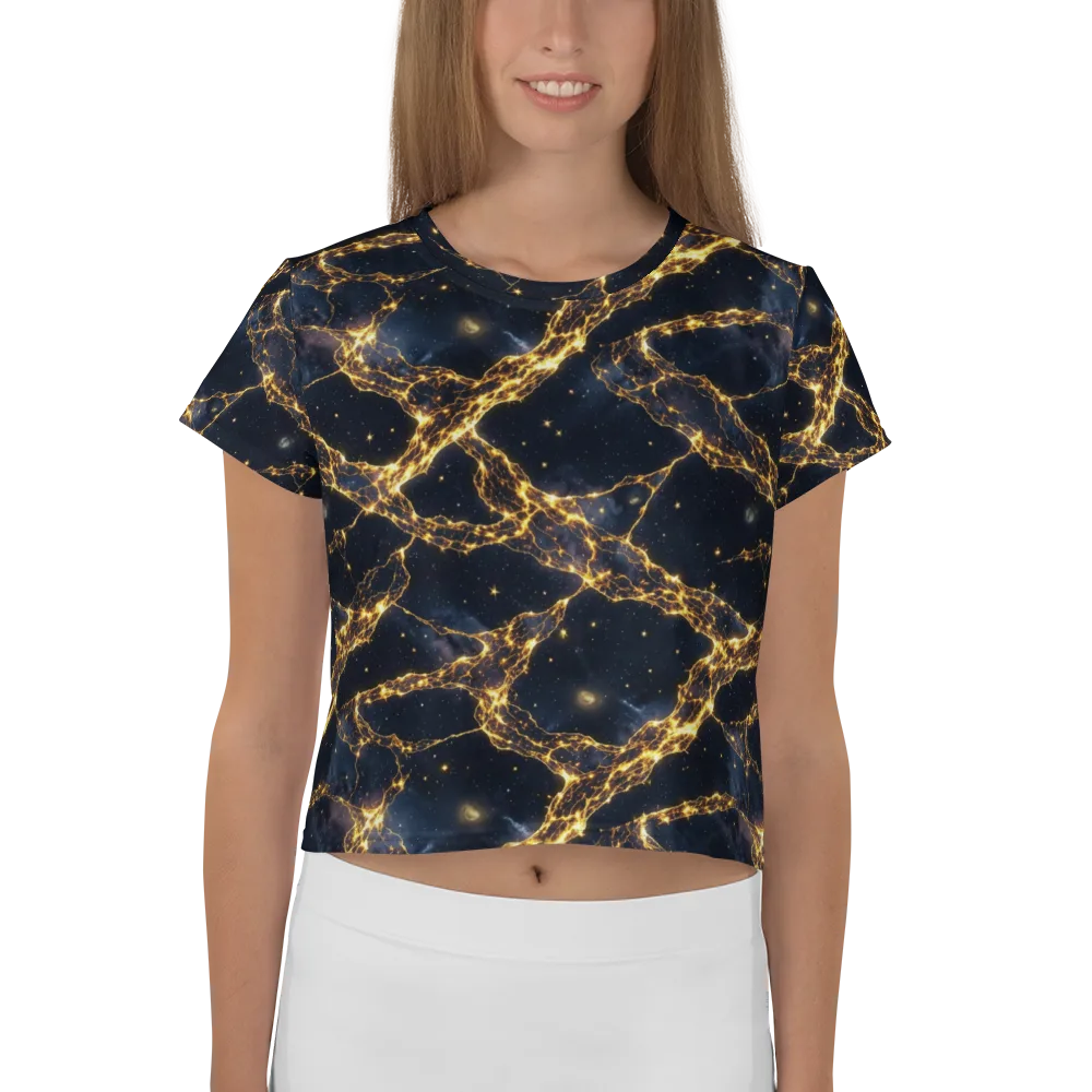 Solar Vein on Crop Tee — Front