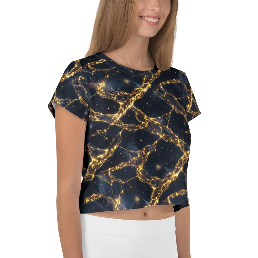 Solar Vein on Crop Tee — Right