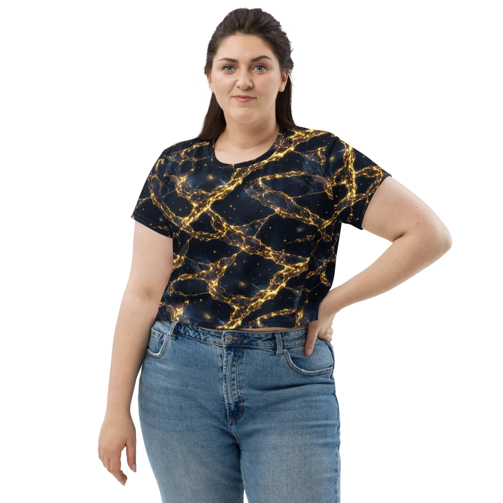 Solar Vein on Crop Tee — Front