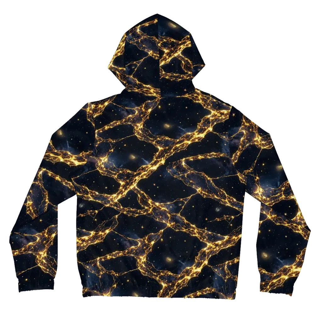 Solar Vein on Women's Full-Zip Hoodie — Back