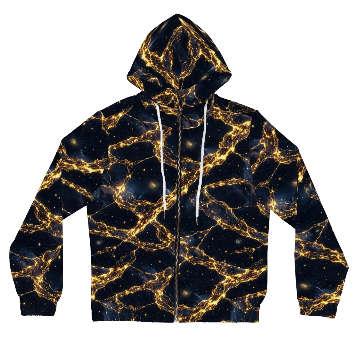 Solar Vein on Women's Full-Zip Hoodie — Front