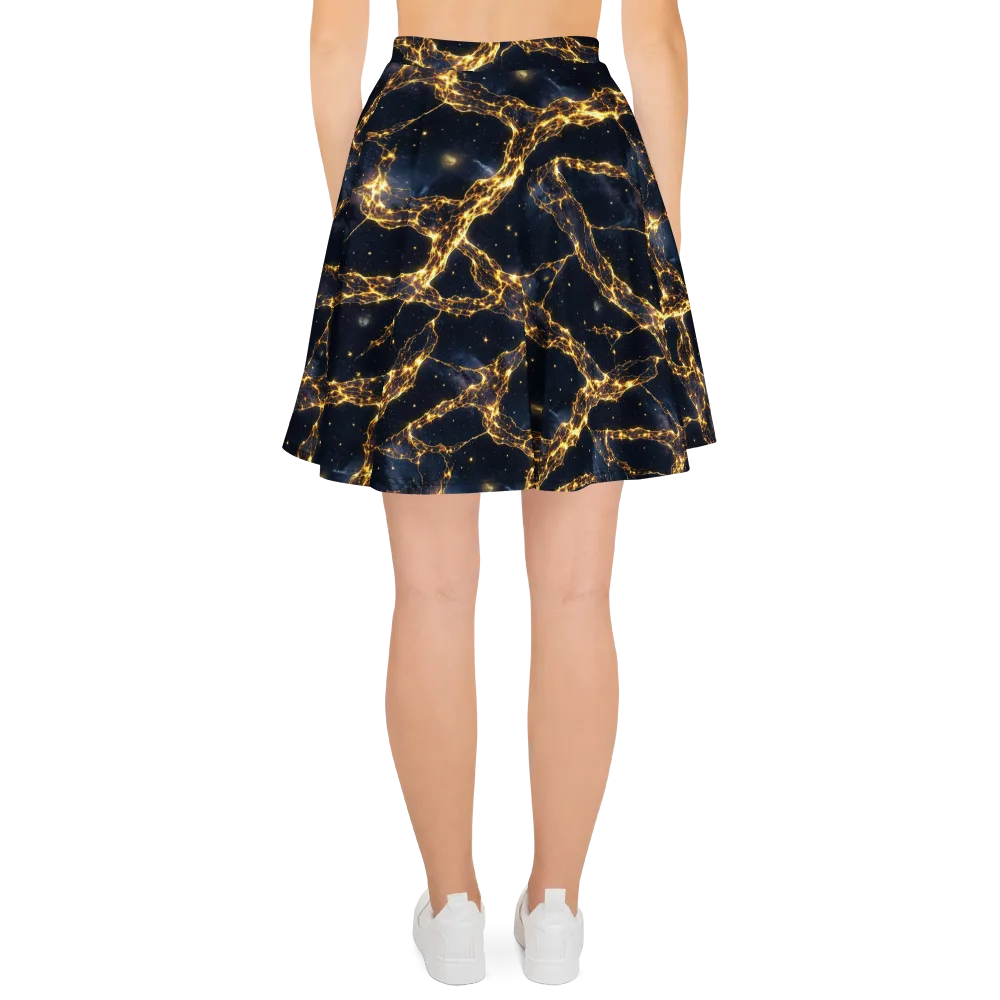 Solar Vein on Skater Skirt — Back