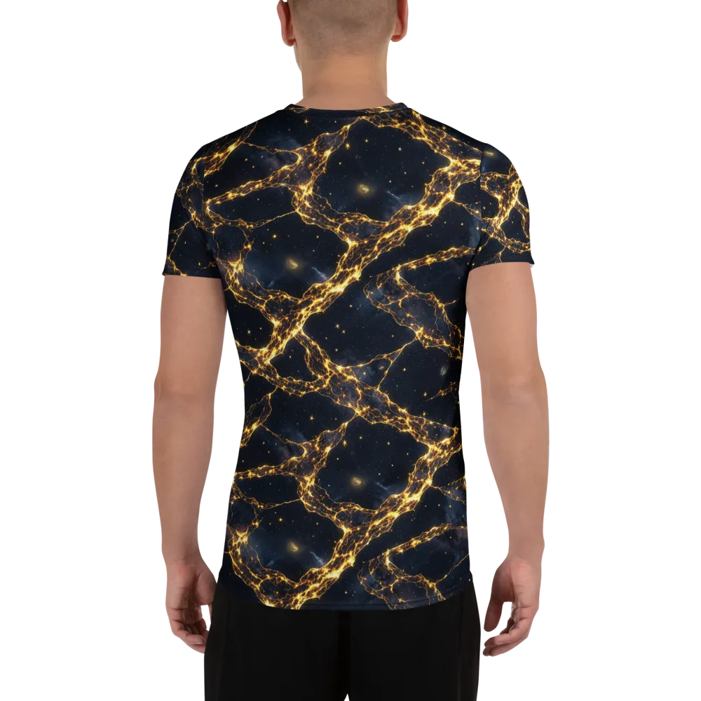 Solar Vein on Men's Athletic T-Shirt — Back