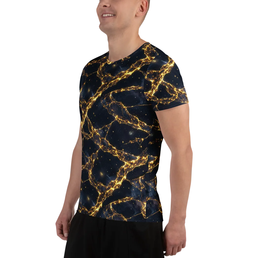 Solar Vein on Men's Athletic T-Shirt — Left