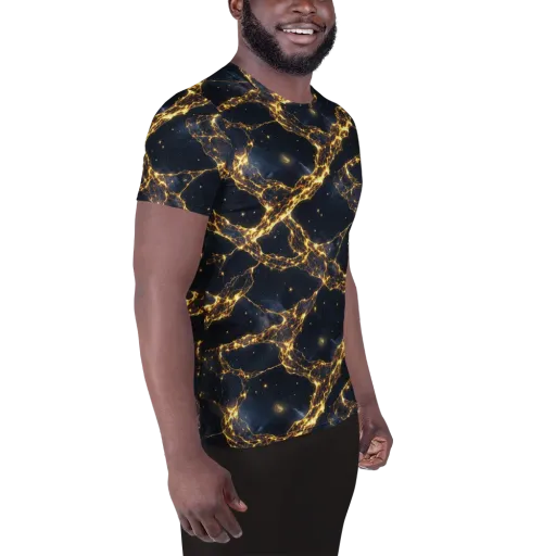 Solar Vein on a Men's Athletic T-Shirt