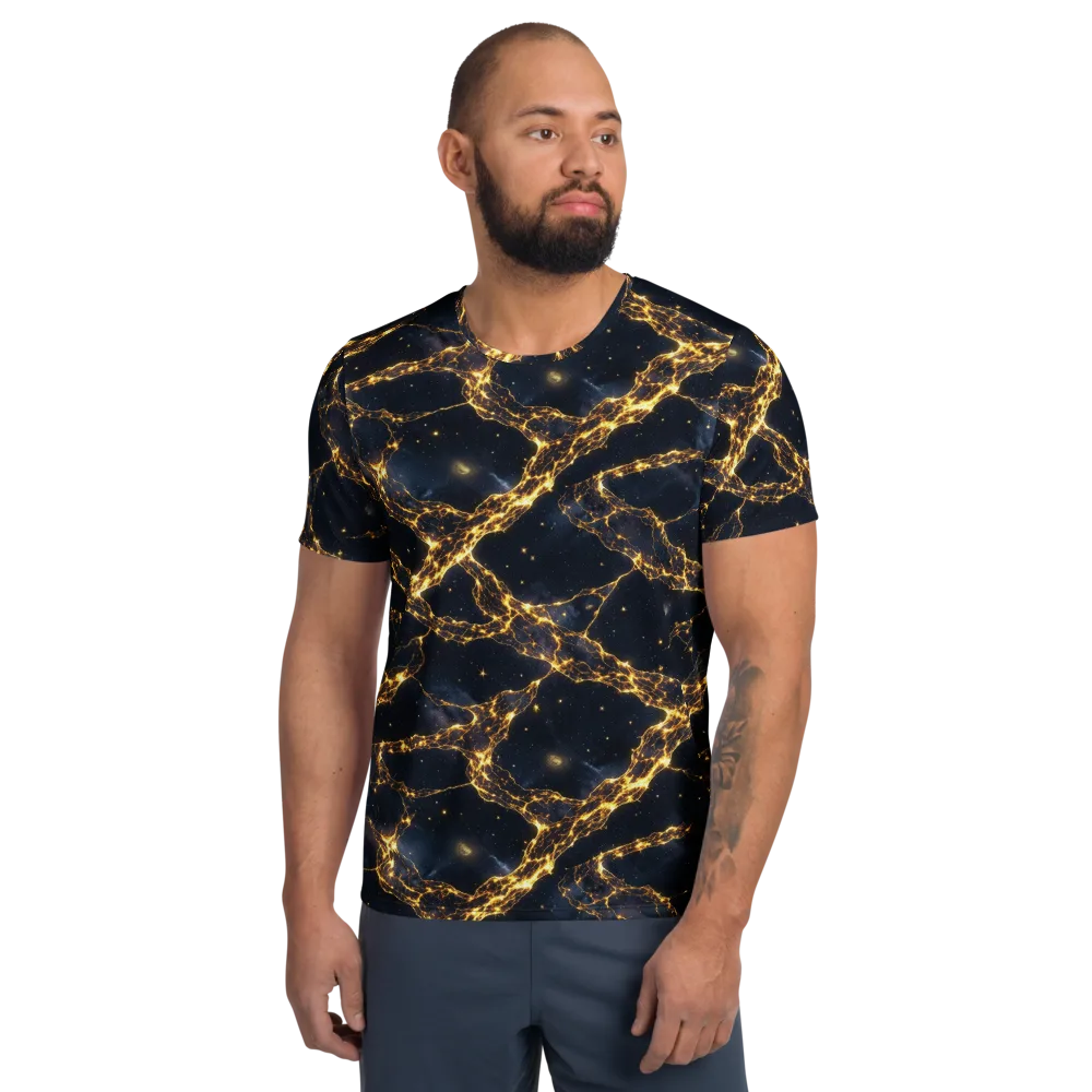 Solar Vein on Men's Athletic T-Shirt — Front