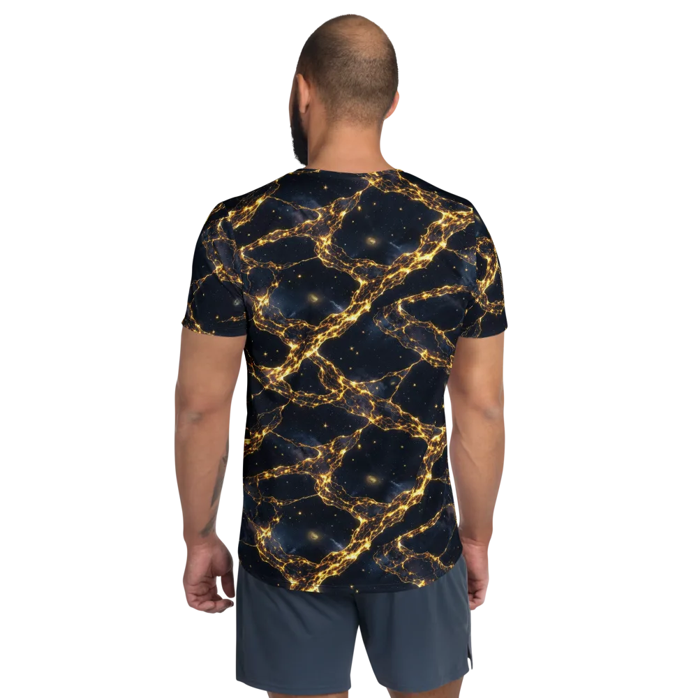 Solar Vein on Men's Athletic T-Shirt — Back