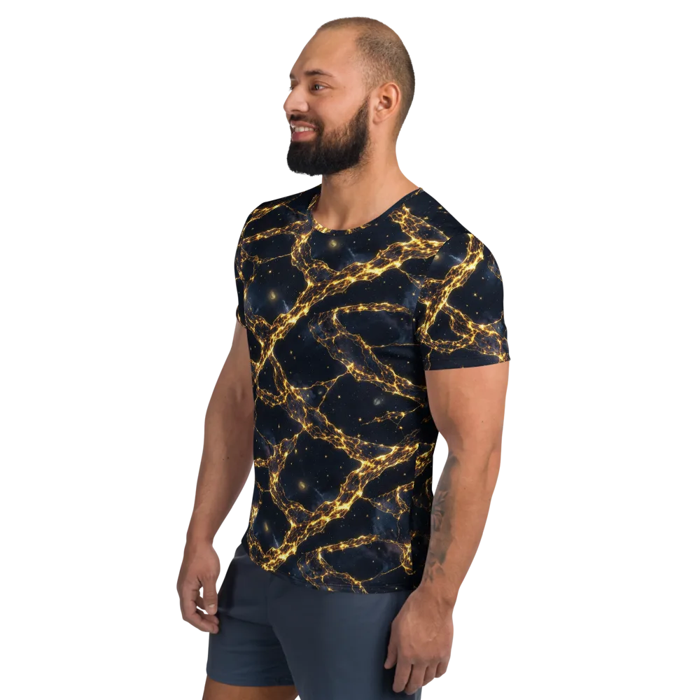 Solar Vein on Men's Athletic T-Shirt — Left