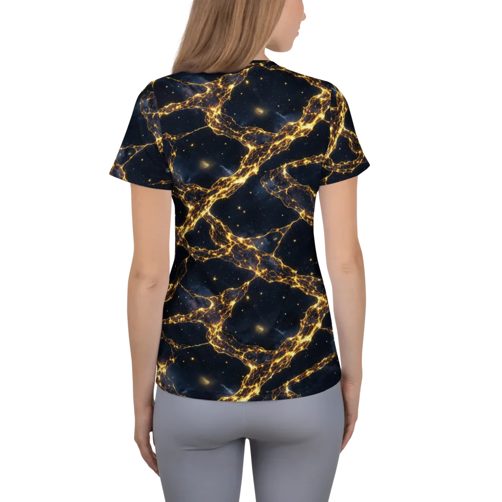 Solar Vein on Women's Athletic T-Shirt — Back