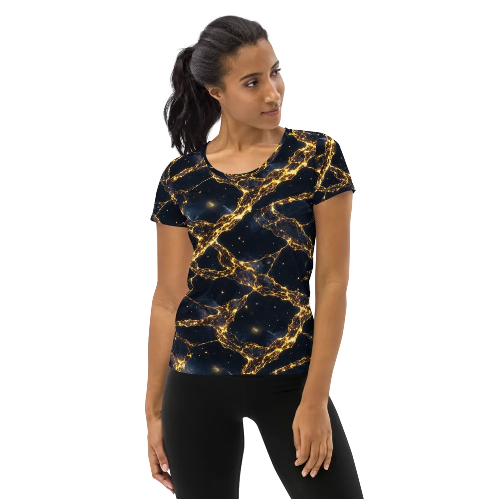 Solar Vein on Women's Athletic T-Shirt — Front