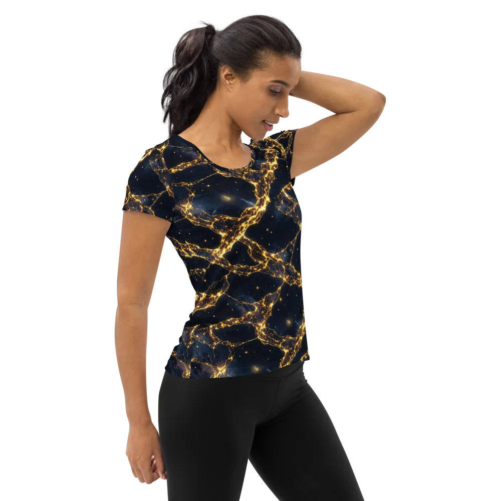 Solar Vein on Women's Athletic T-Shirt — Right