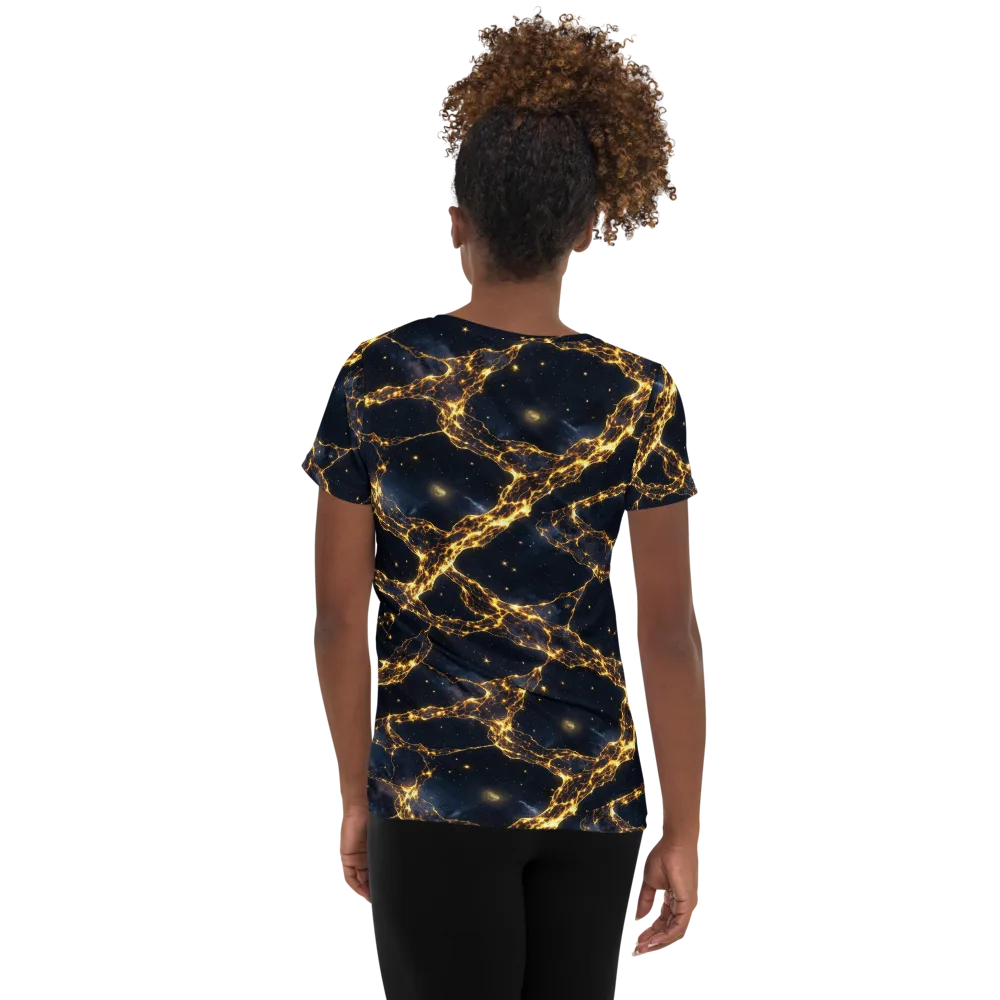 Solar Vein on Women's Athletic T-Shirt — Back