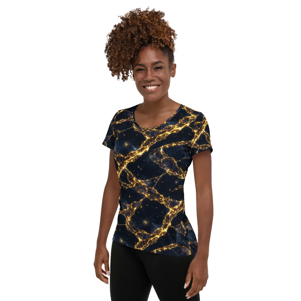 Solar Vein on Women's Athletic T-Shirt — Left