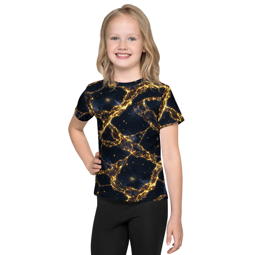 Solar Vein on Kids Crew Neck T-Shirt — Front