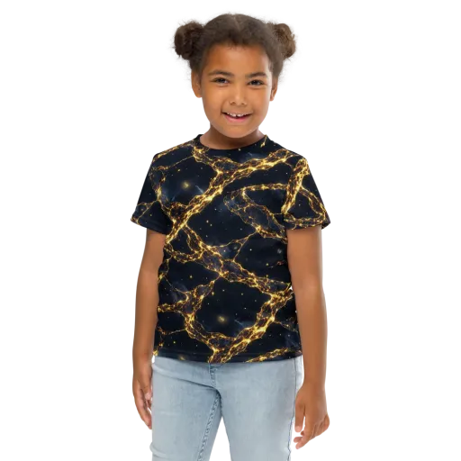 Solar Vein on a Kids Crew Neck T-Shirt