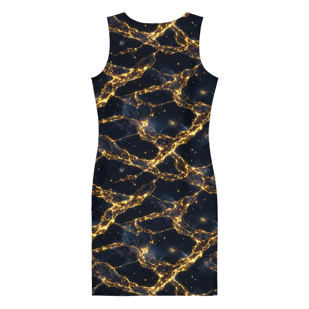 Solar Vein on Bodycon Dress — Back