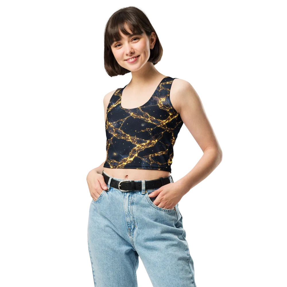 Solar Vein on Crop Top — Front