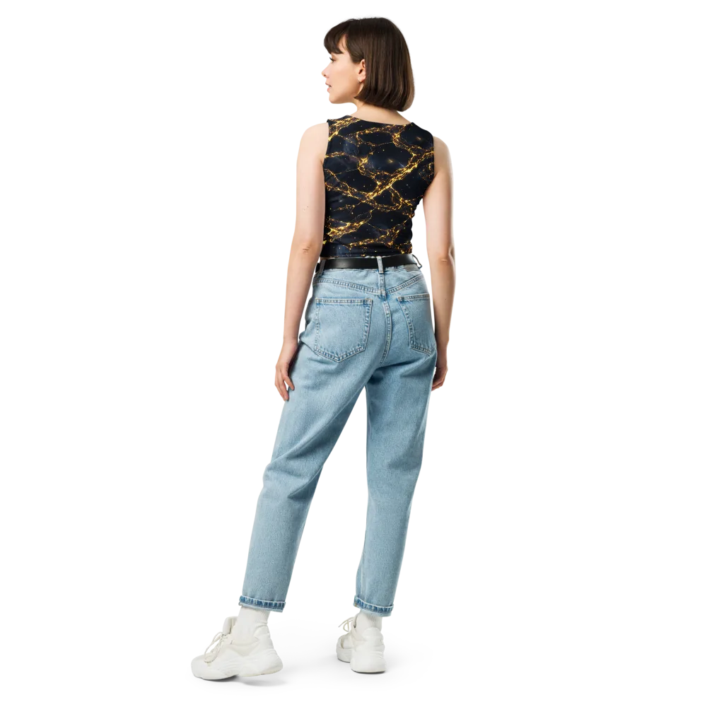 Solar Vein on Crop Top — Back