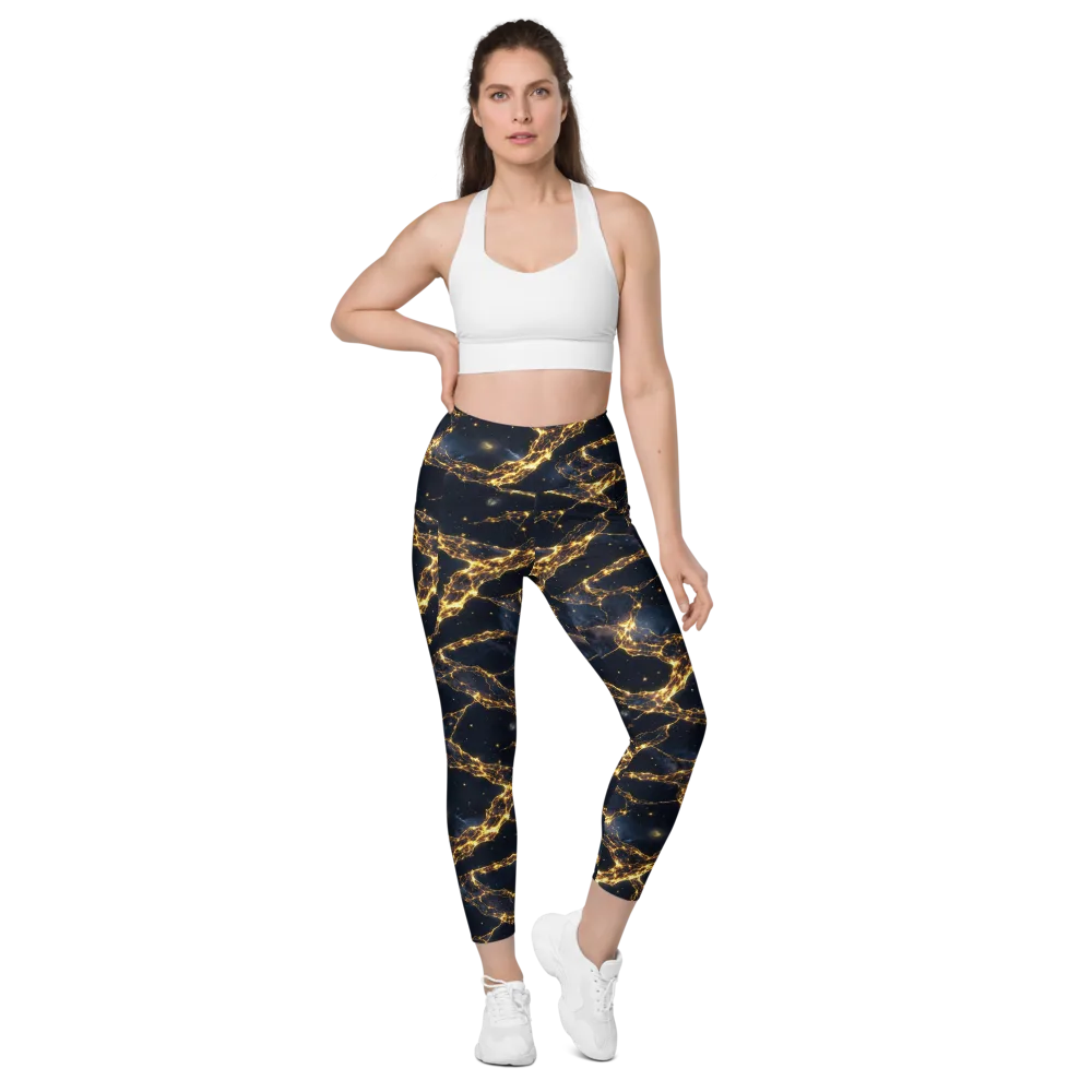Solar Vein on Leggings with Pockets — Front