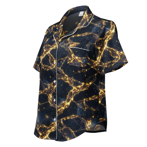 Solar Vein on a Women's Short Sleeve Pajama Top