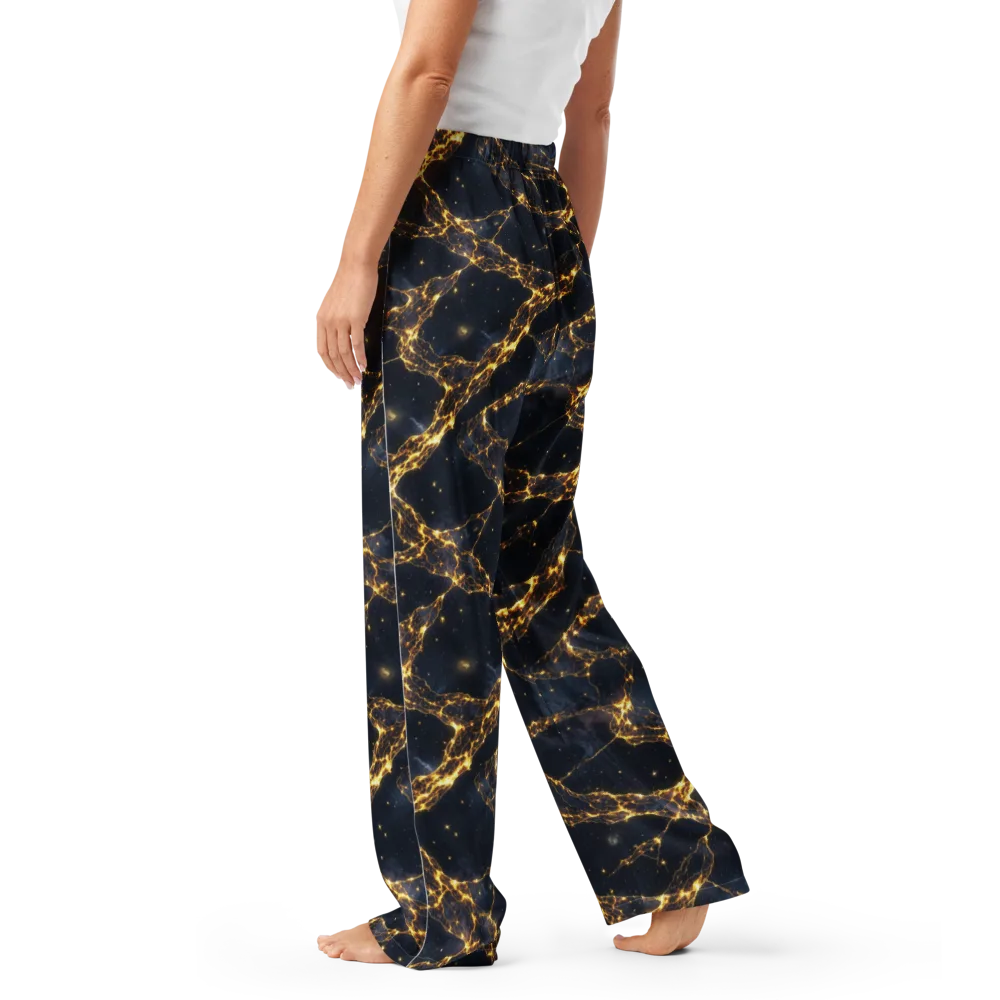 Solar Vein on Women's Pajama Pants — Left