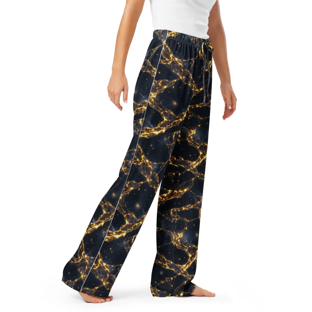 Solar Vein on Women's Pajama Pants — Right Front