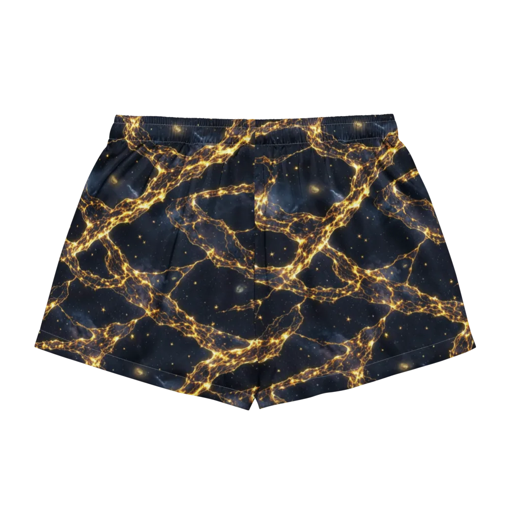 Solar Vein on Women's Pajama Shorts — Back
