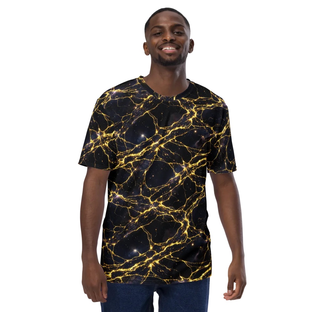 Solar Veins on Men's Crew Neck T-Shirt — Front