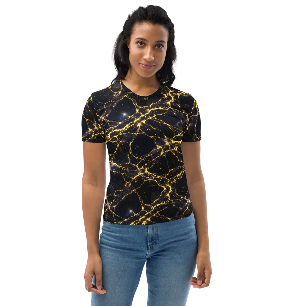 Solar Veins on Women's Crew Neck T-Shirt — Front