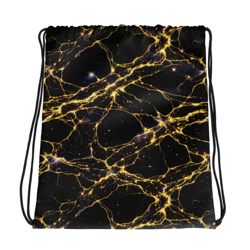 Solar Veins on a Drawstring Bag