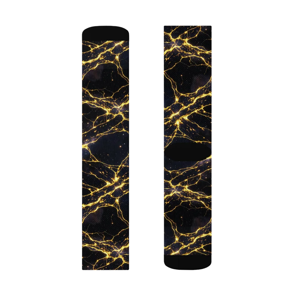 Solar Veins on Socks — Right Sock