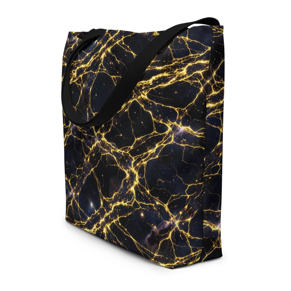 Solar Veins on Large Tote Bag W/ Pocket — Front