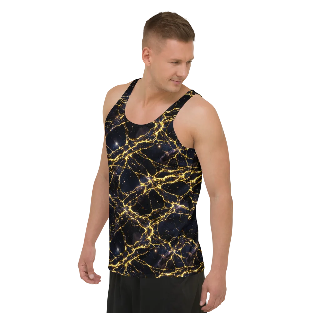 Solar Veins on Men's Tank Top — Left Front