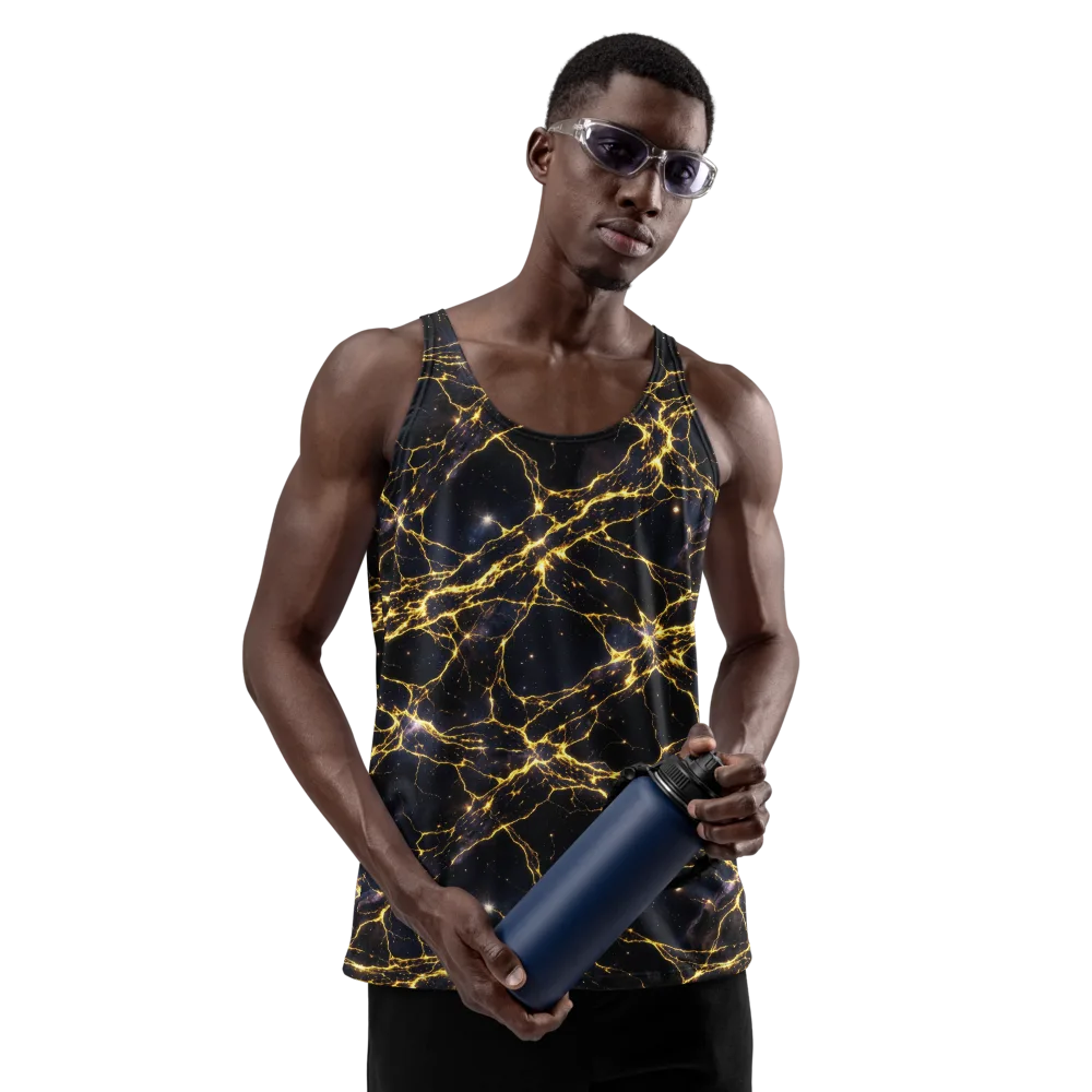 Solar Veins on Men's Tank Top — Front