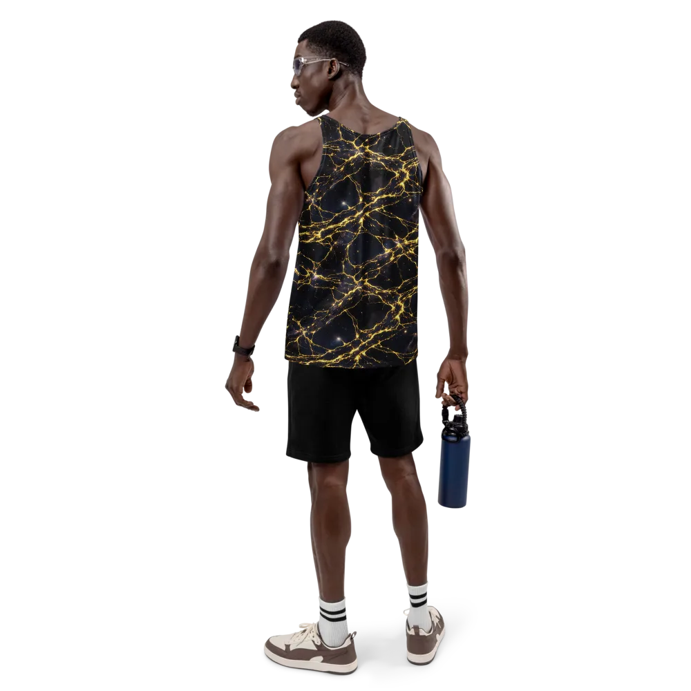 Solar Veins on Men's Tank Top — Back