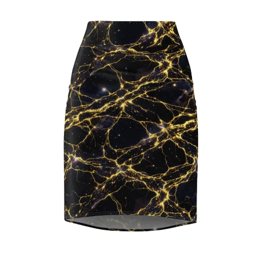 Solar Veins on a Pencil Skirt