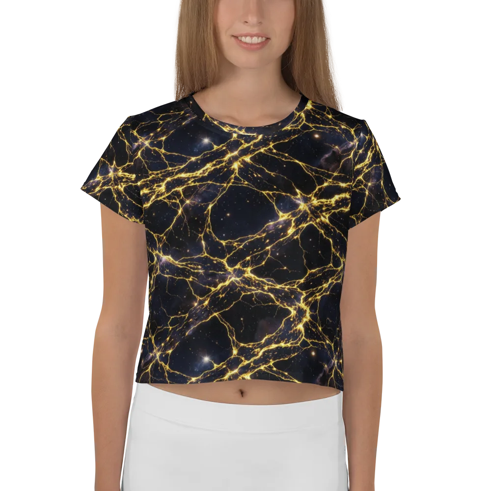 Solar Veins on Crop Tee — Front