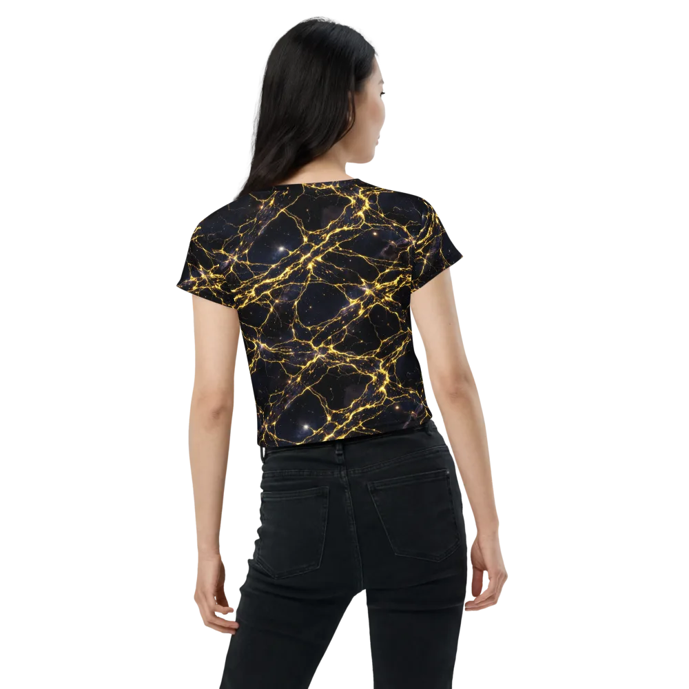 Solar Veins on Crop Tee — Back