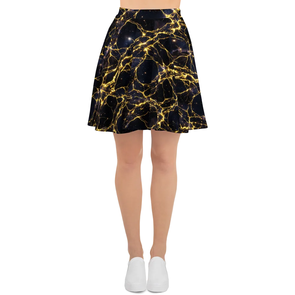 Solar Veins on Skater Skirt — Front