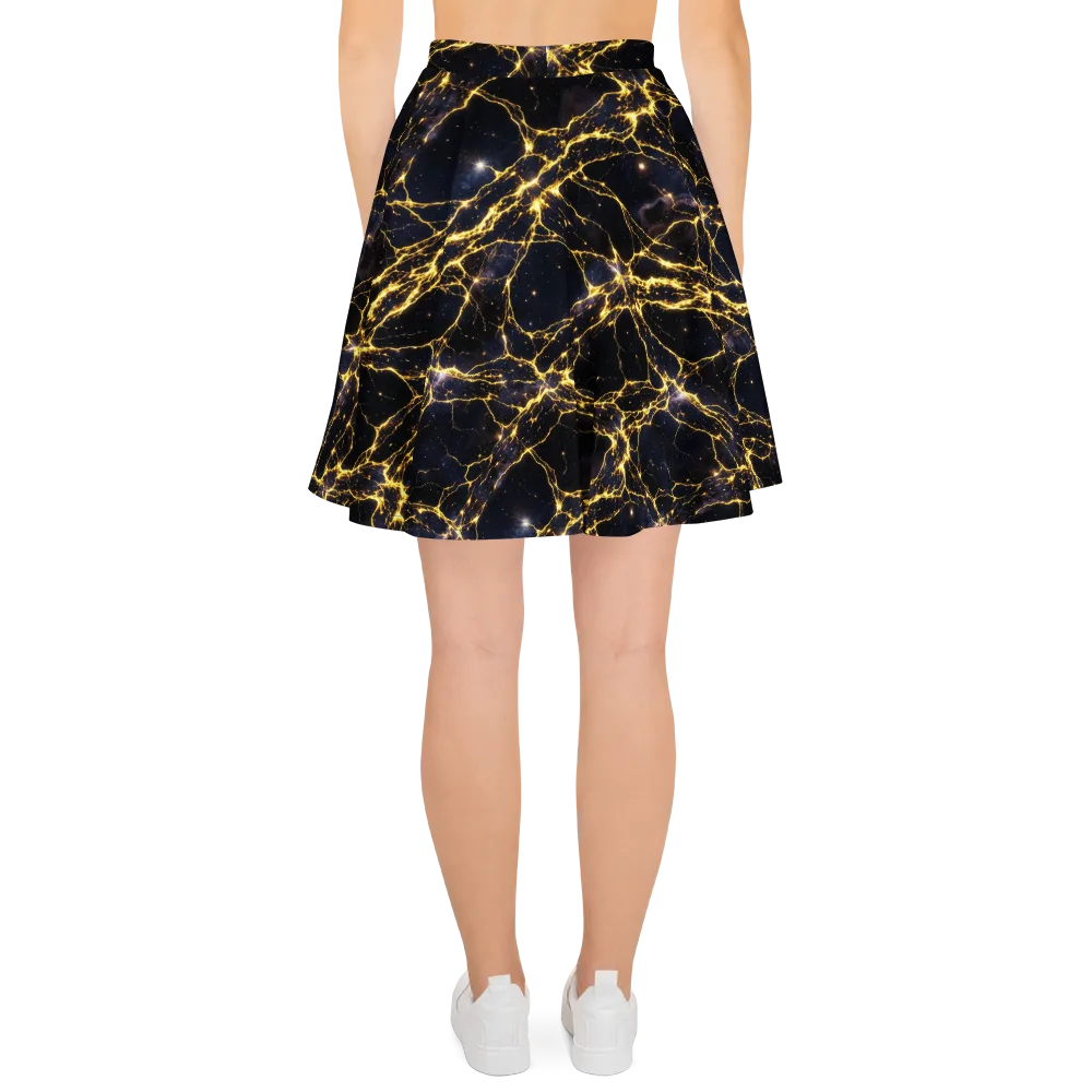 Solar Veins on Skater Skirt — Back