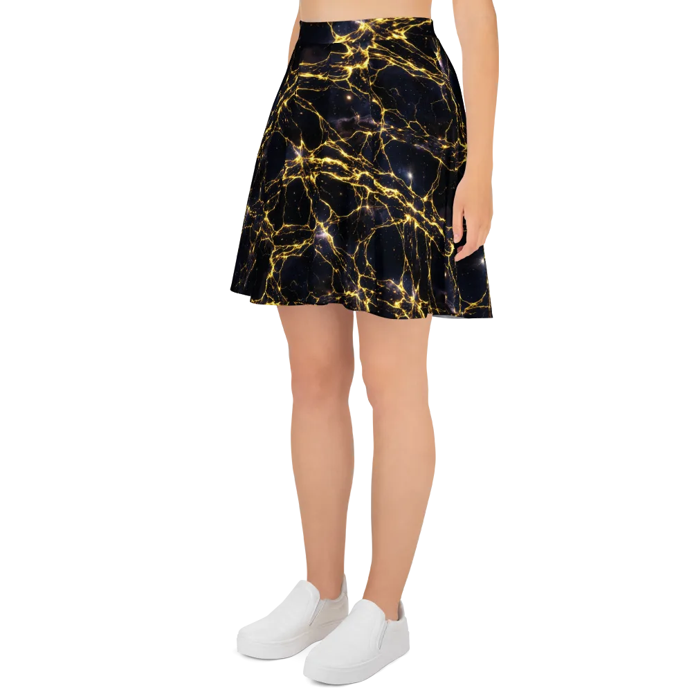 Solar Veins on Skater Skirt — Left